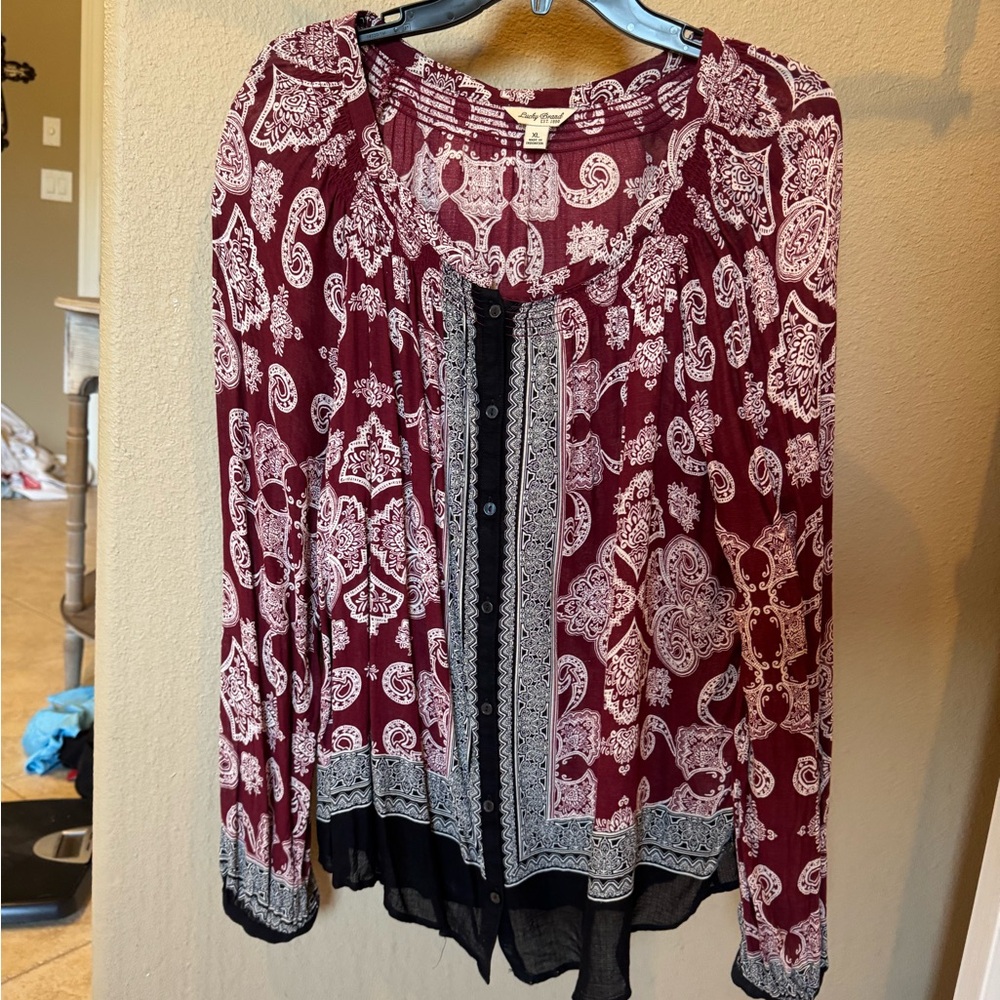 Lucky Brand long sleeve blouse